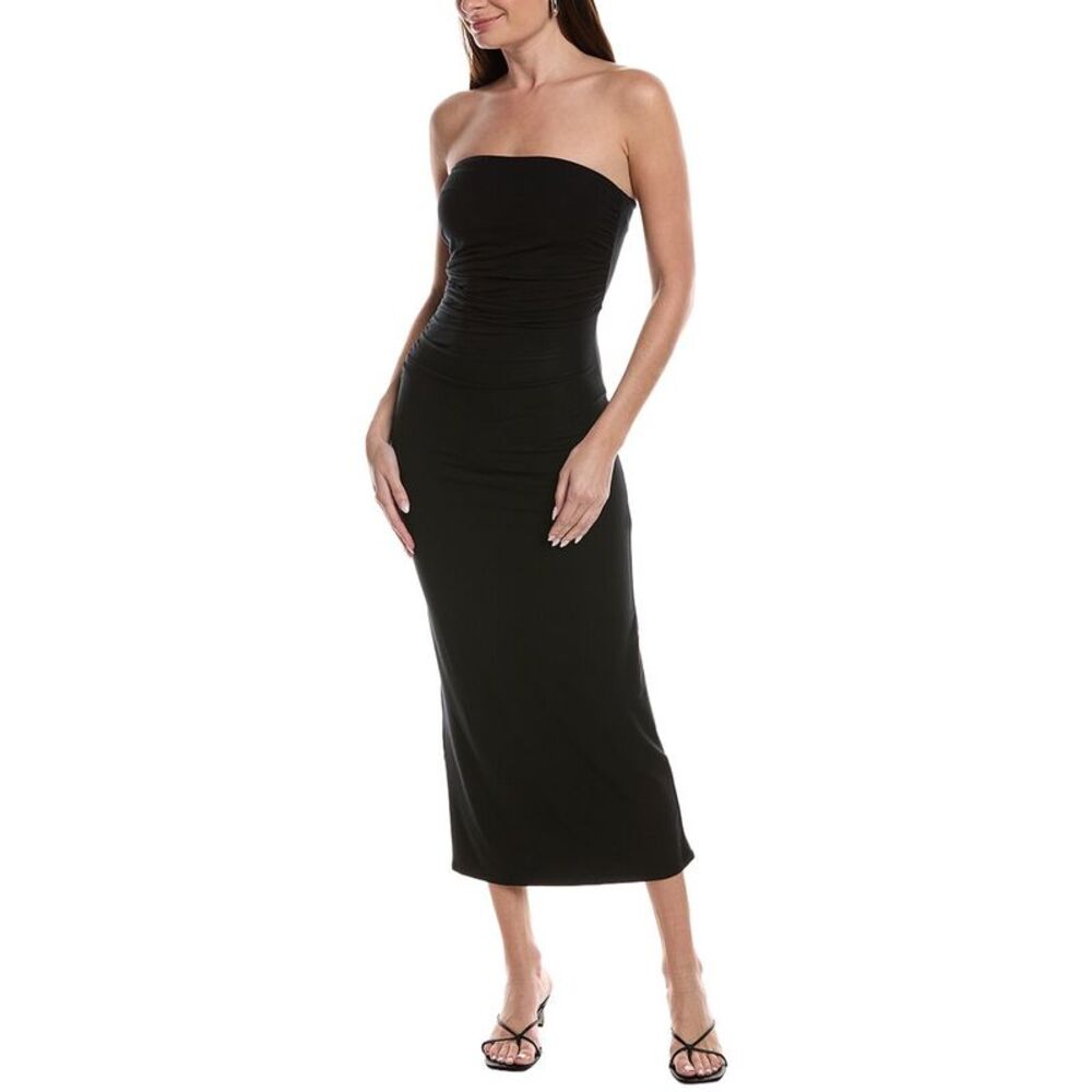 Reveriee Womens  Midi Dress, Black